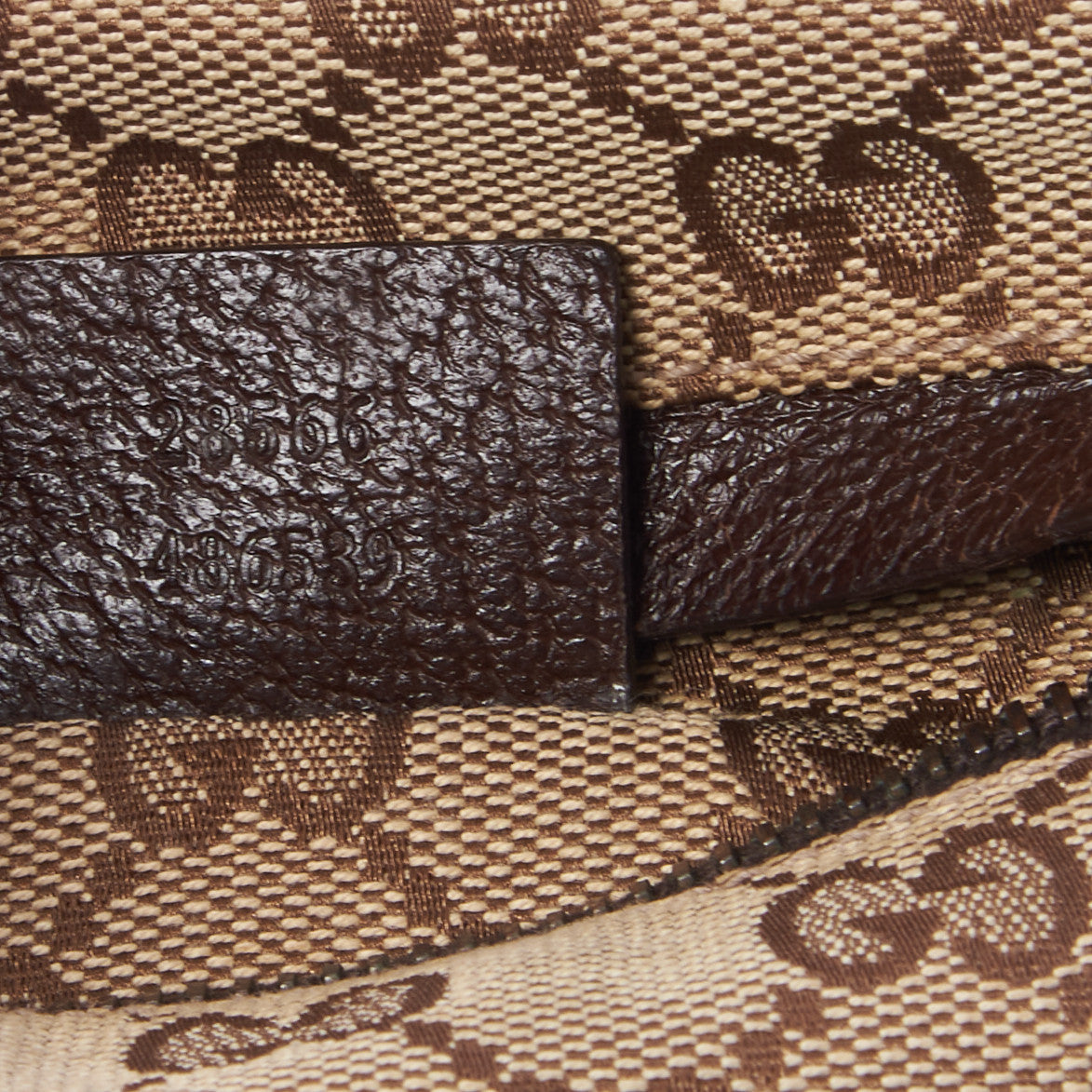 Gucci GG Monogram Double Pocket Belt Bag Dark Brown 10 of 10