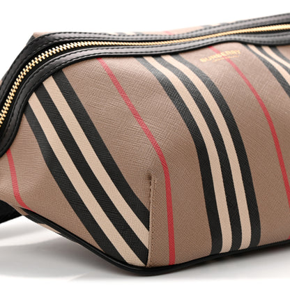 Burberry E-Canvas Icon Stripe Sonny Bum Bag Archive Beige 7 of 9