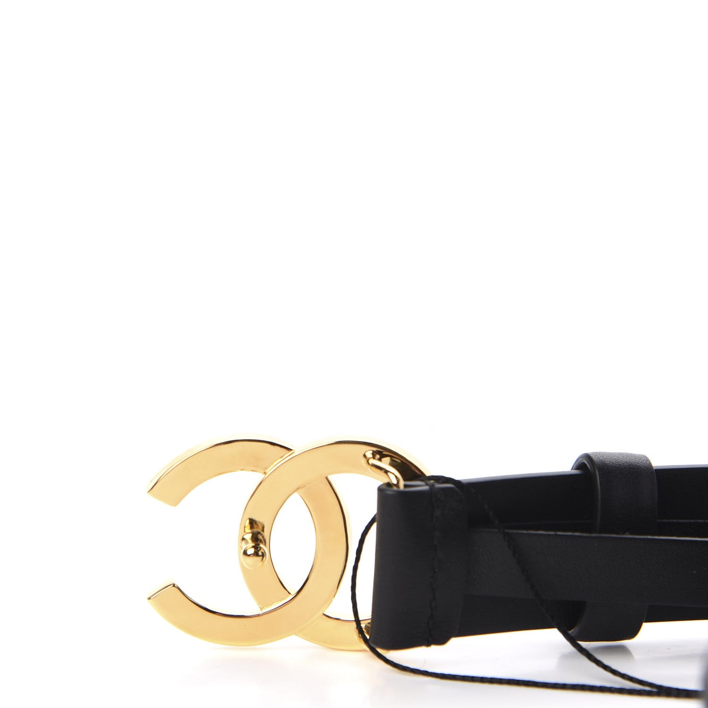 Calfskin Paris CC Belt 80 or 32 Black