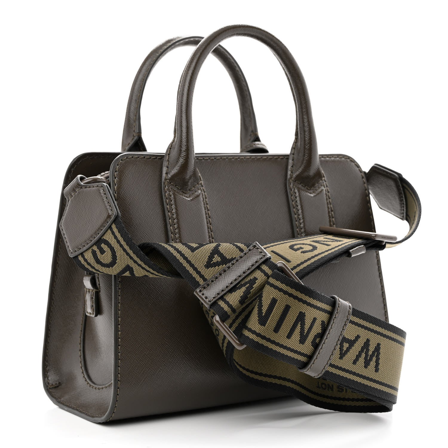 Marc Jacobs Saffiano Little Big Shot Tote Brown 2 of 10