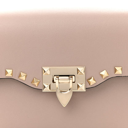 Valentino Garavani Vitello Medium Rockstud Flip Lock Crossbody Bag Poudre 7 of 9