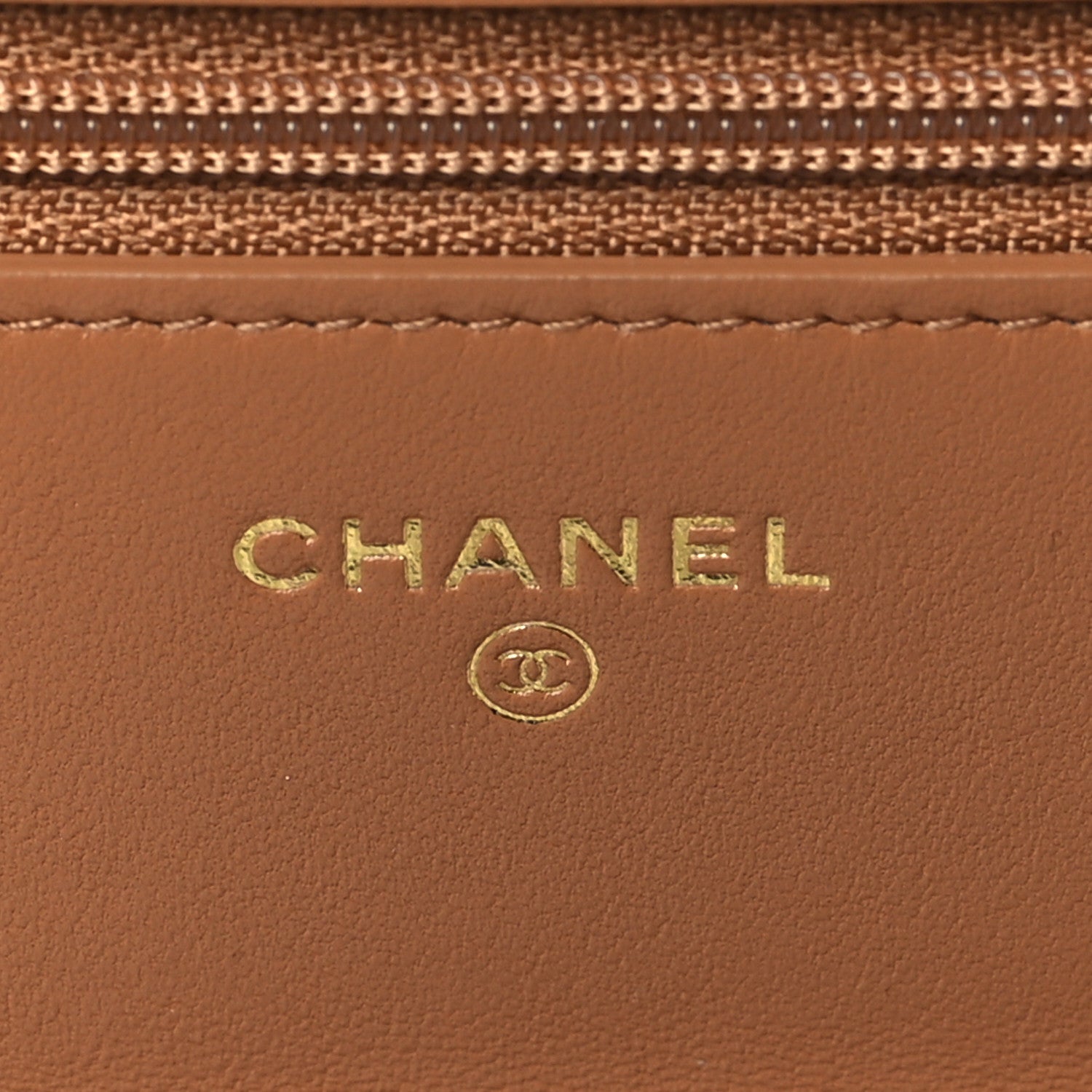 Chanel Lambskin Quilted Chanel 19 Wallet On Chain WOC Brown 6 of 11