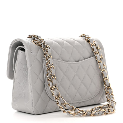 Chanel Caviar Quilted Small Double Flap Grey 3 of 11