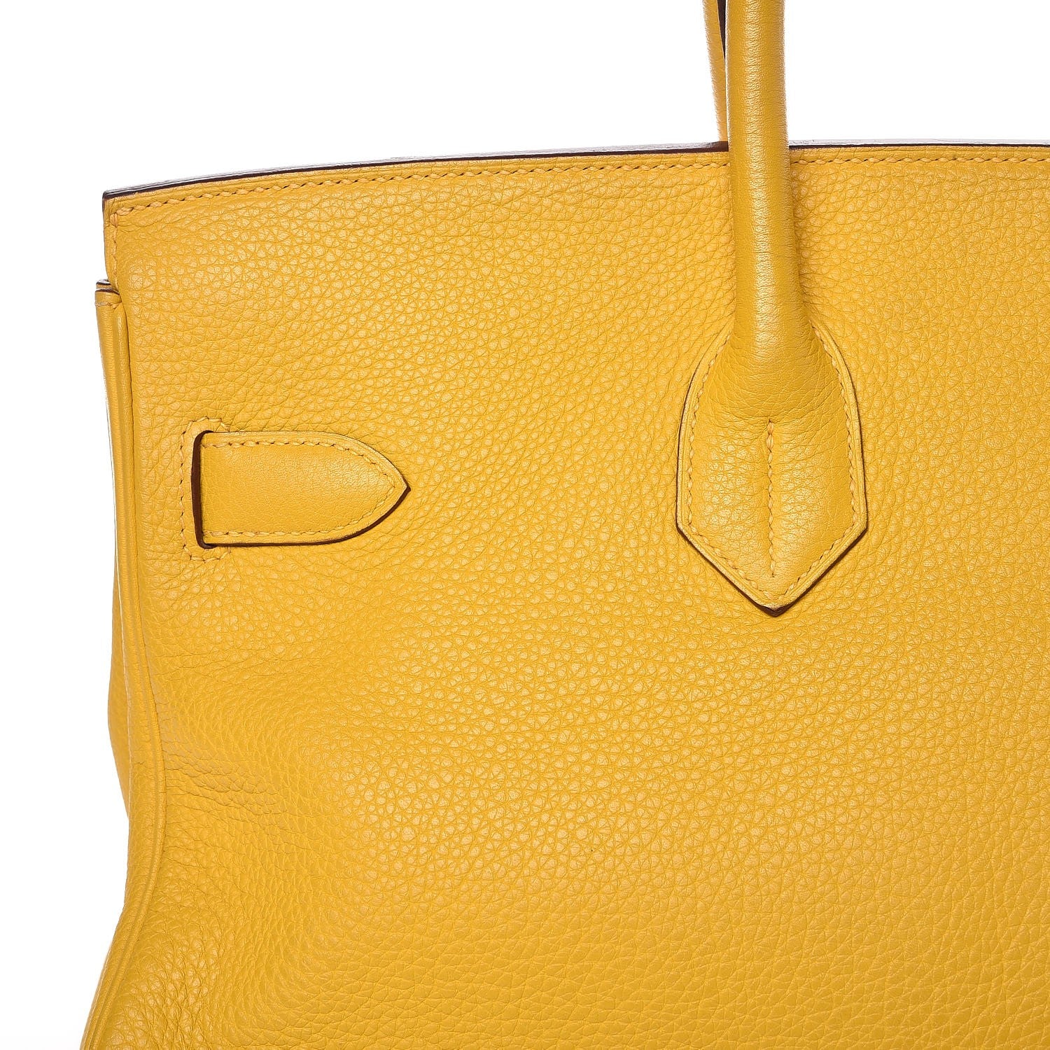 Hermes Taurillon Clemence JPG Shoulder Birkin II 42 Soleil 31 of 38