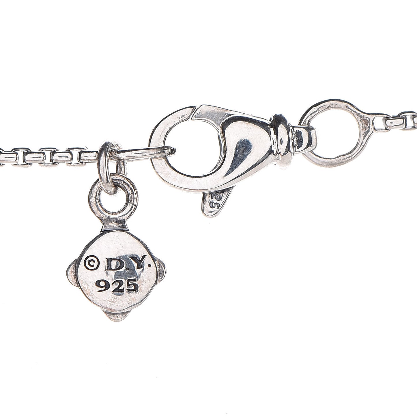 Sterling Silver Diamond Papyrus Pendant Necklace