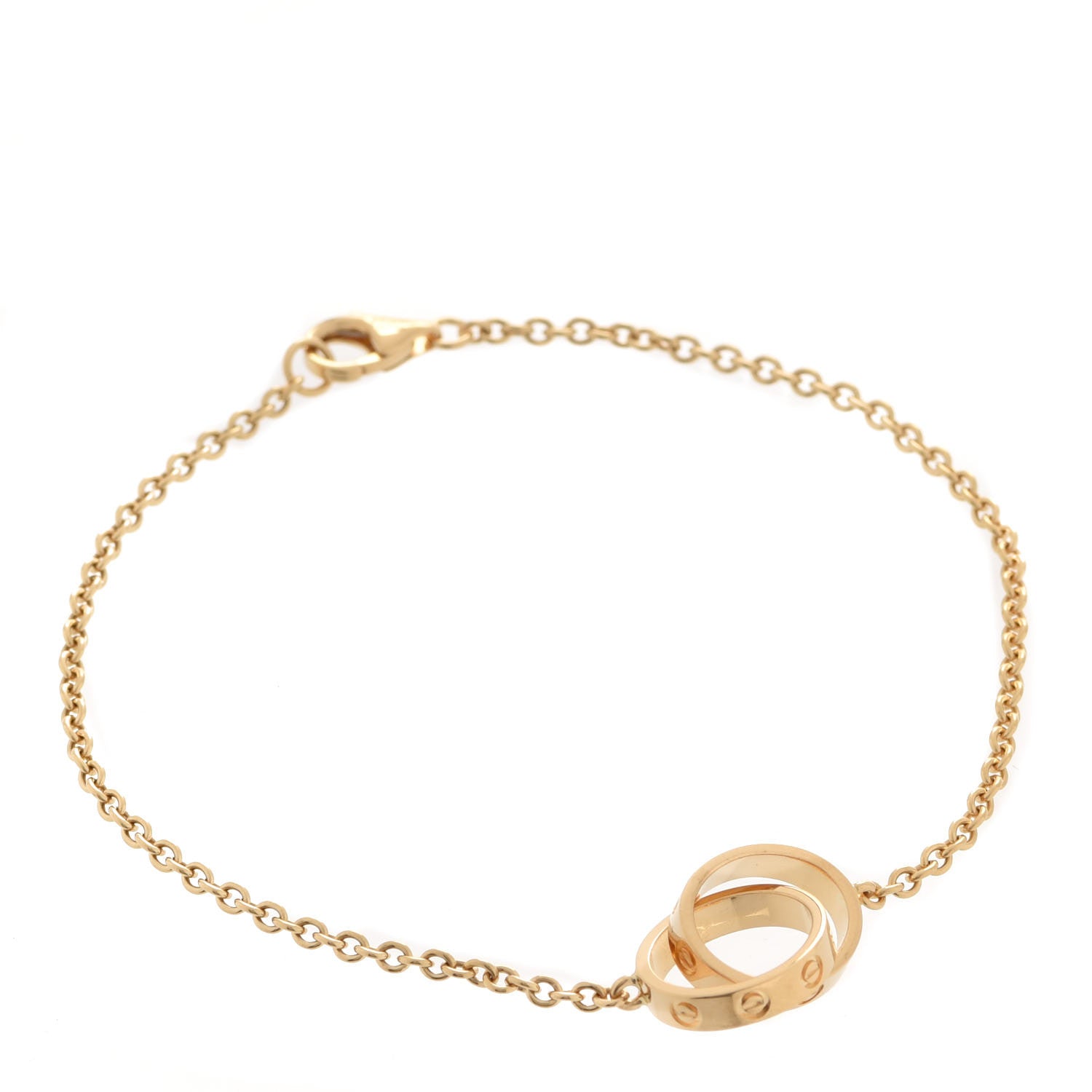 Cartier 18K Yellow Gold Interlocking LOVE Bracelet 1 of 6