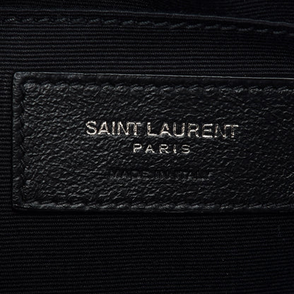 Saint Laurent Metallic Calfskin Matelasse Monogram Lou Camera Bag Silver 8 of 9