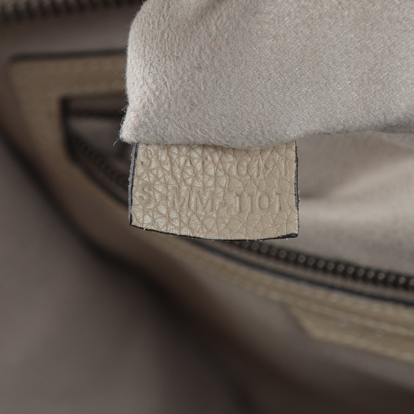 Drummed Calfskin Mini Luggage Dune