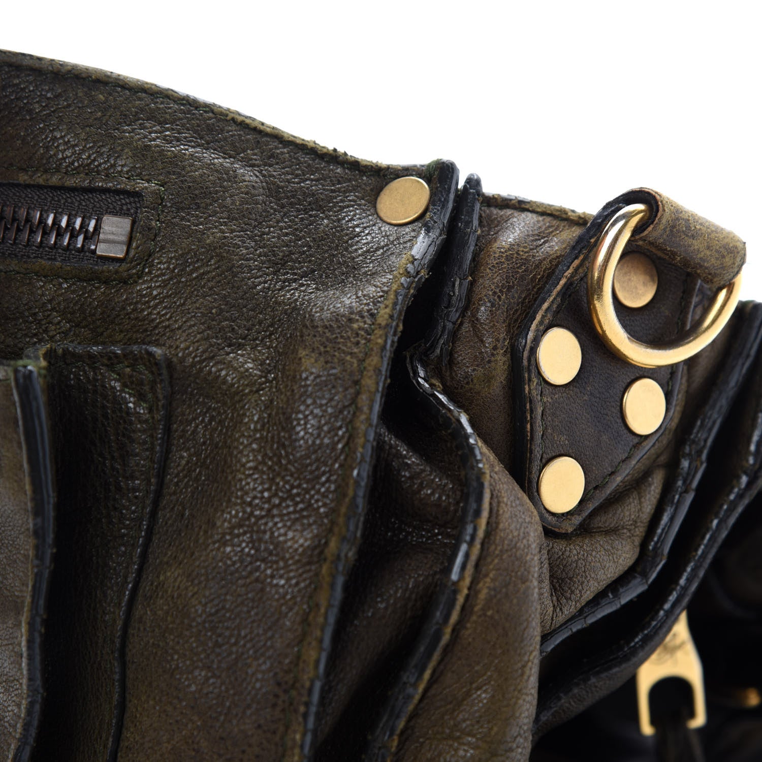 Proenza Schouler Lambskin Medium PS1 Satchel Dark Olive 17 of 20
