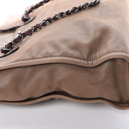 Chanel Iridescent Glazed Calfskin In The Mix Tote Kahki 13 of 14