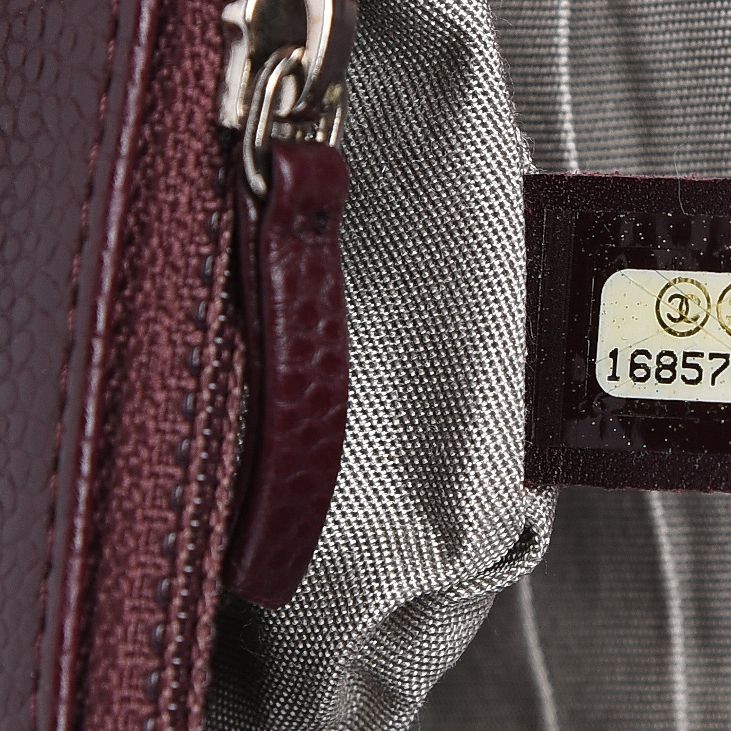 Chanel Caviar Half Moon Wallet On Chain WOC Bordeaux 6 of 11