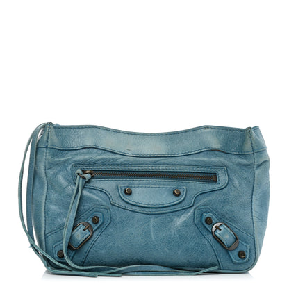 Balenciaga Chevre Porte Toilette Makeup Clutch Cyclade 1 of 12