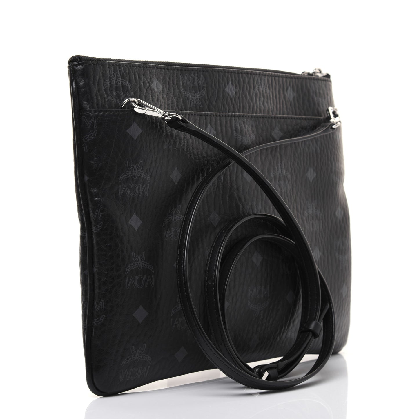 Visetos Medium Crossbody Pouch Black