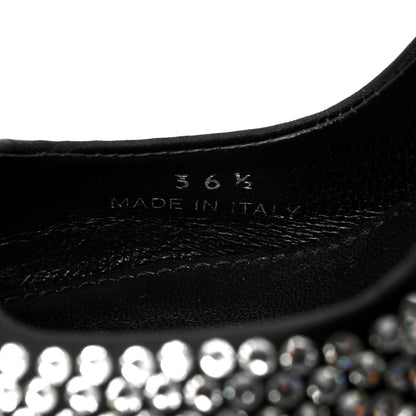 Prada Satin Crystal Logo 90mm Slingback Pumps 36.5 Cristal 6 of 9