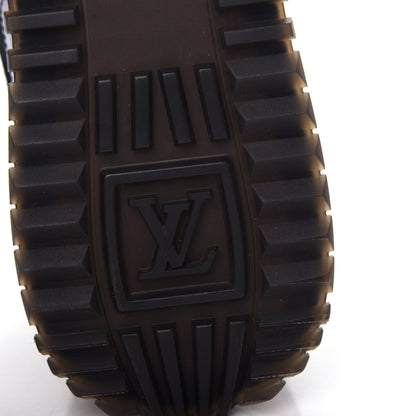 Louis Vuitton Suede Monogram Run Away Sneakers 37.5 Black 9 of 10
