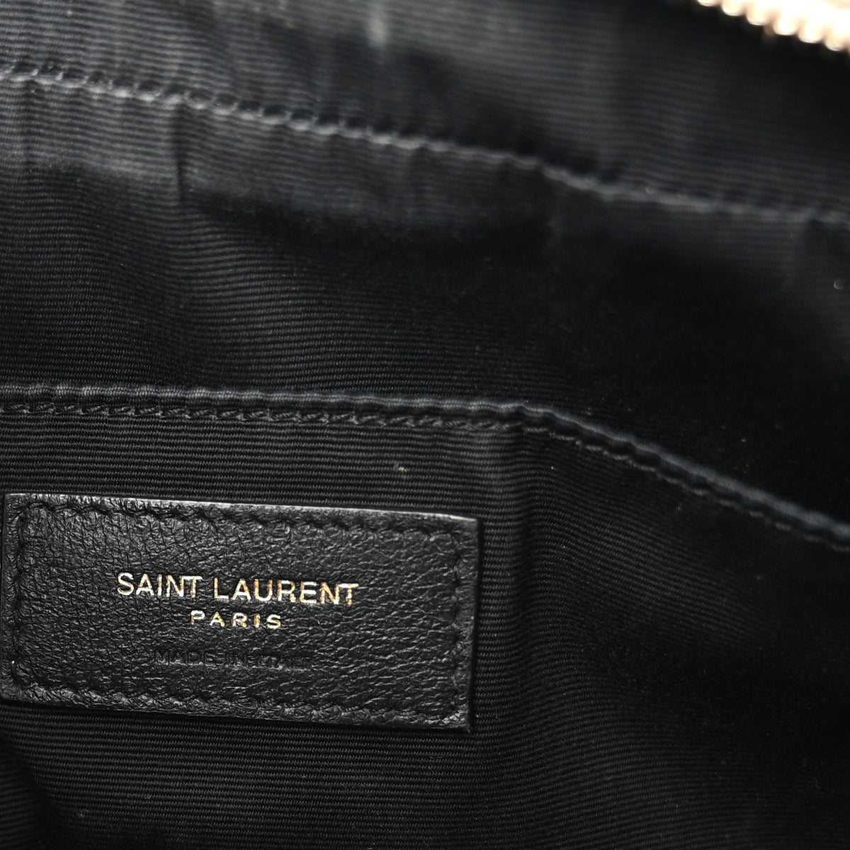 Saint Laurent Calfskin Matelasse Monogram Lou Camera Bag Dark Beige 6 of 12