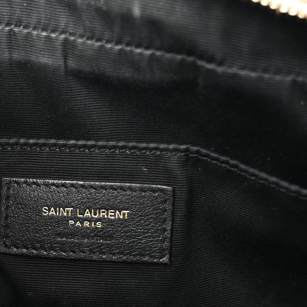 Saint Laurent Calfskin Matelasse Monogram Lou Camera Bag Dark Beige ...