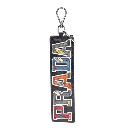 Prada Saffiano Logo Trick Key Ring 1 of 5
