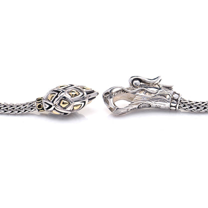 John Hardy Sterling Silver 18K Yellow Gold Legends Naga Dragon Lariat Necklace 3 of 5