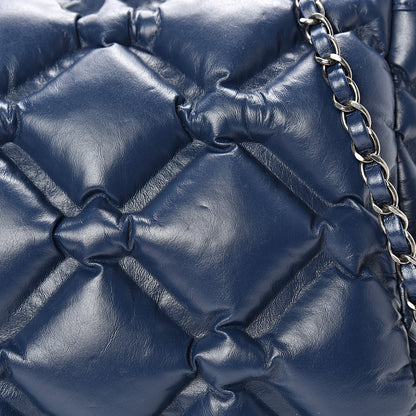 Chanel Calfskin Quilted Large Chesterfield Flap Navy 14 of 16