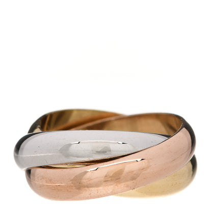 Cartier 18K Pink Yellow White Gold Classic Trinity Ring 50 5.25 3 of 5
