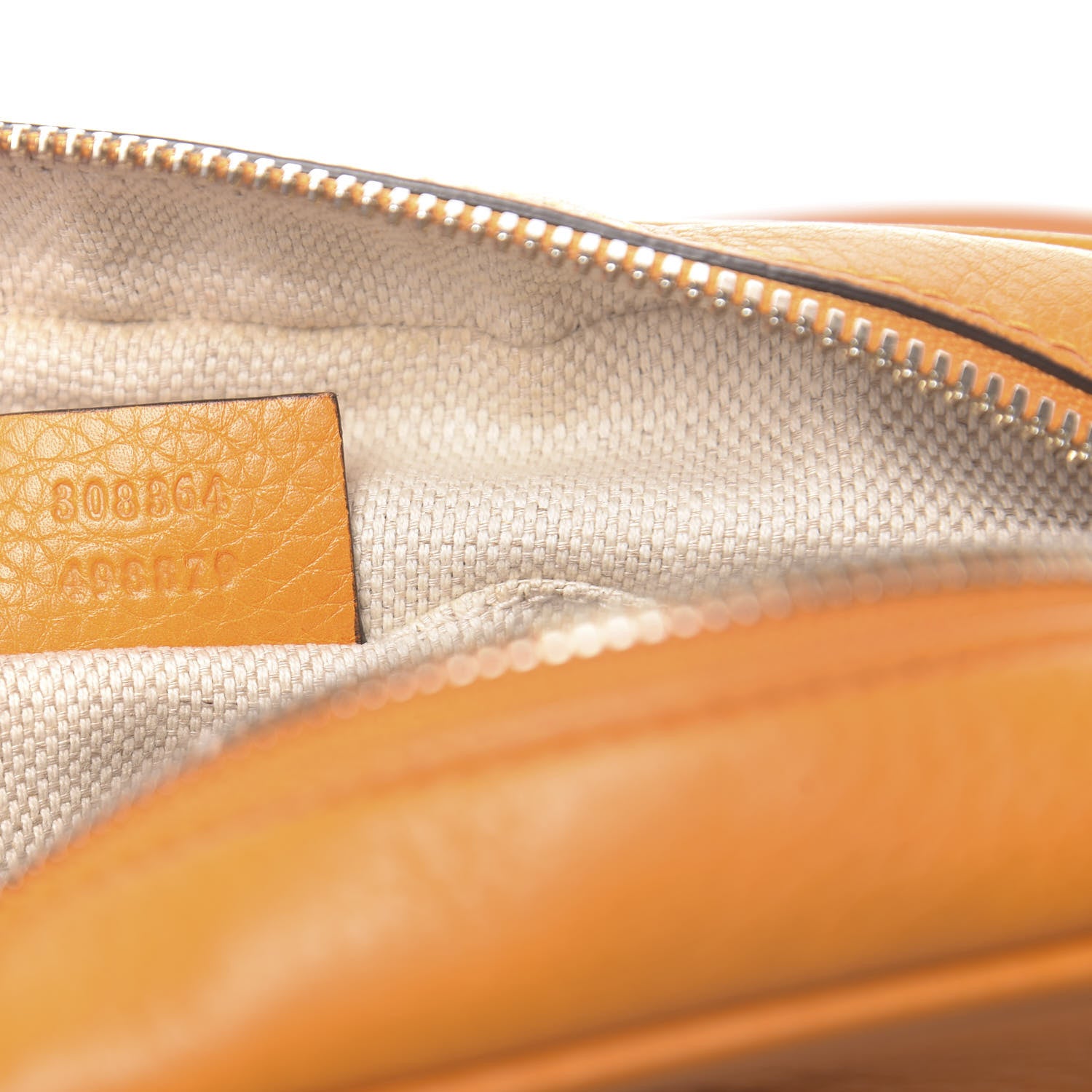 Gucci Pebbled Calfskin Small Soho Disco Bag Curcuma 7 of 10