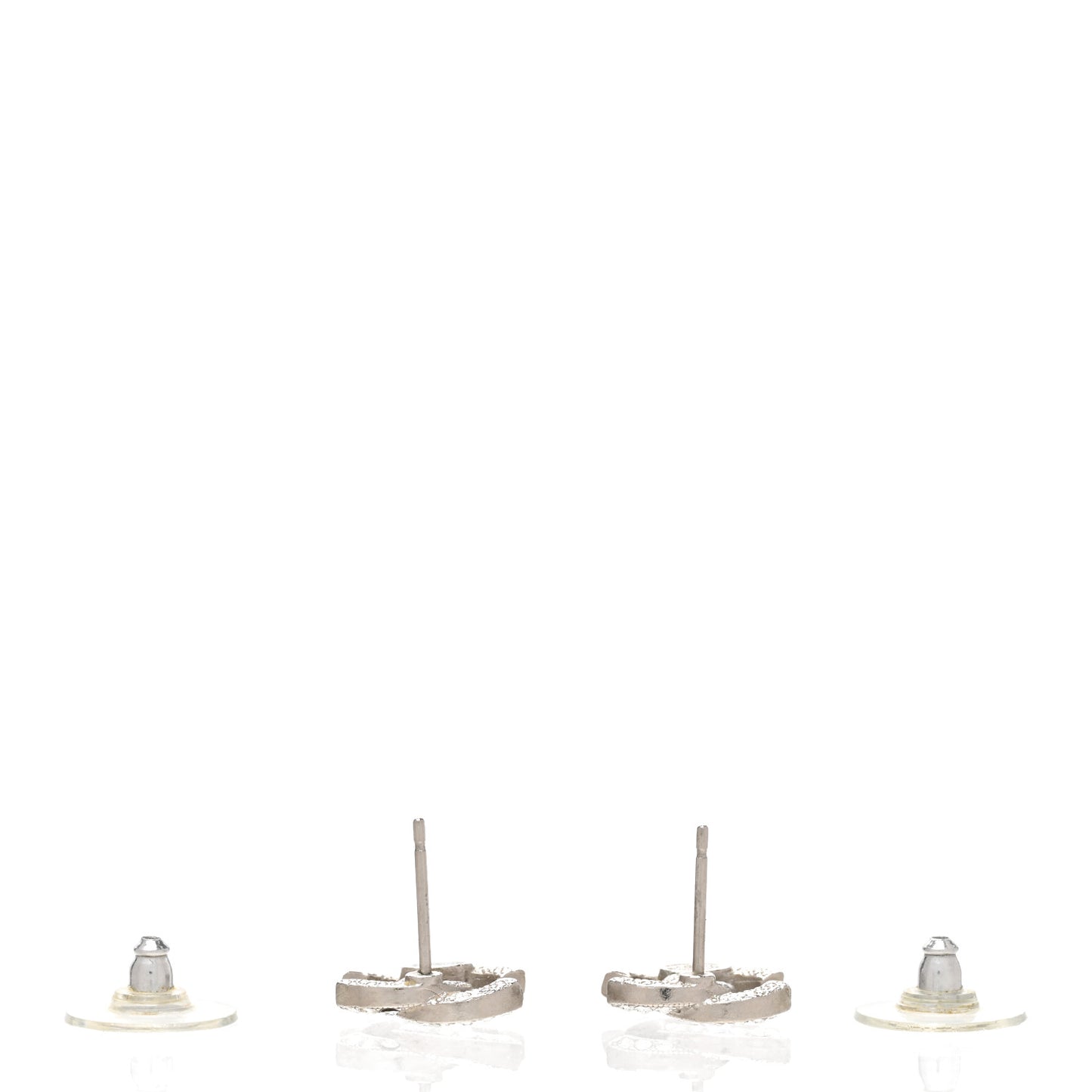 Crystal Mini Timeless CC Earrings Silver