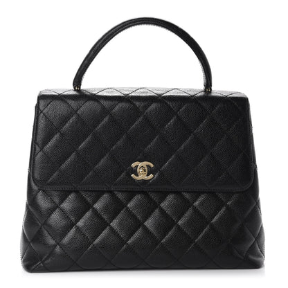 Chanel Caviar Quilted Jumbo Kelly Flap Black 1 of 10