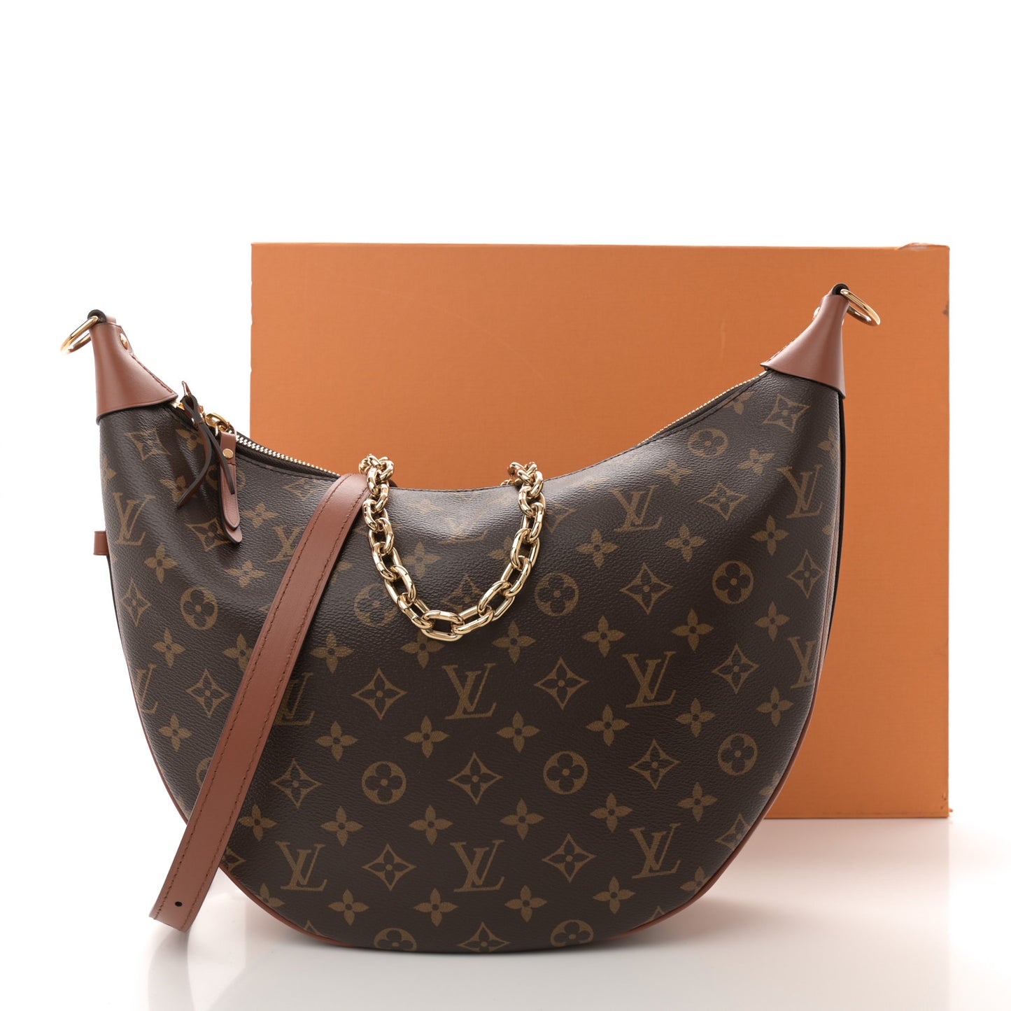 Reverse Monogram Loop Hobo