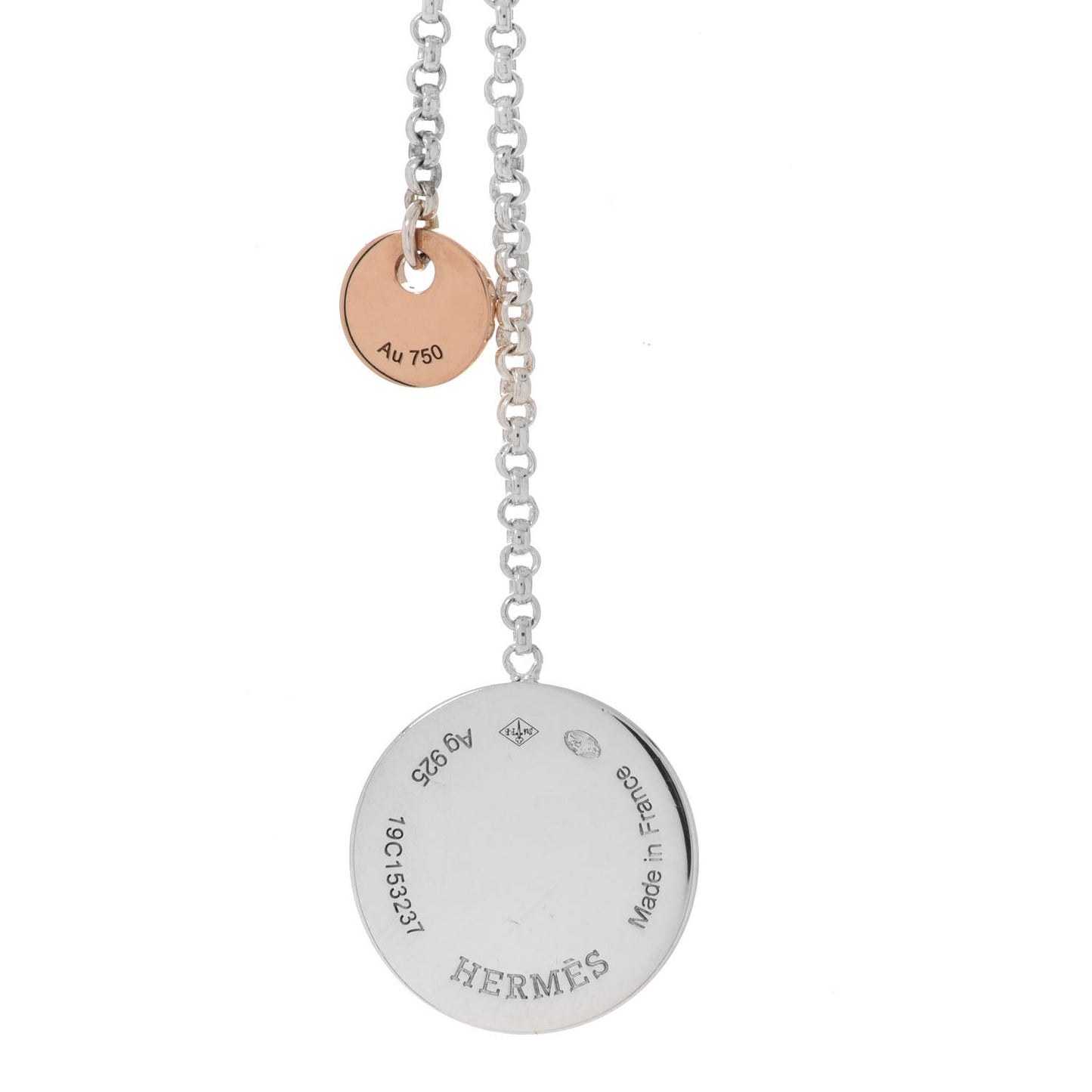 Sterling Silver 18K Rose Gold PM Ex-Libris Earrings