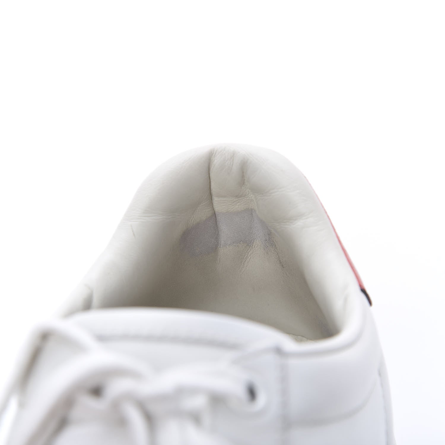 Gucci Calfskin Crystal Web Bee Embroidered Womens Ace Platform Sneakers 35.5 White 8 of 12