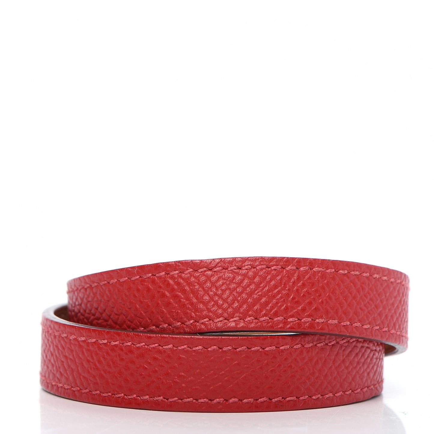 Epsom Kelly Double Tour Bracelet S Rouge Casaque