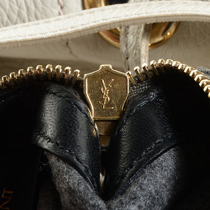 Saint Laurent Leather Overseas Faubourg Tote White 8 of 8