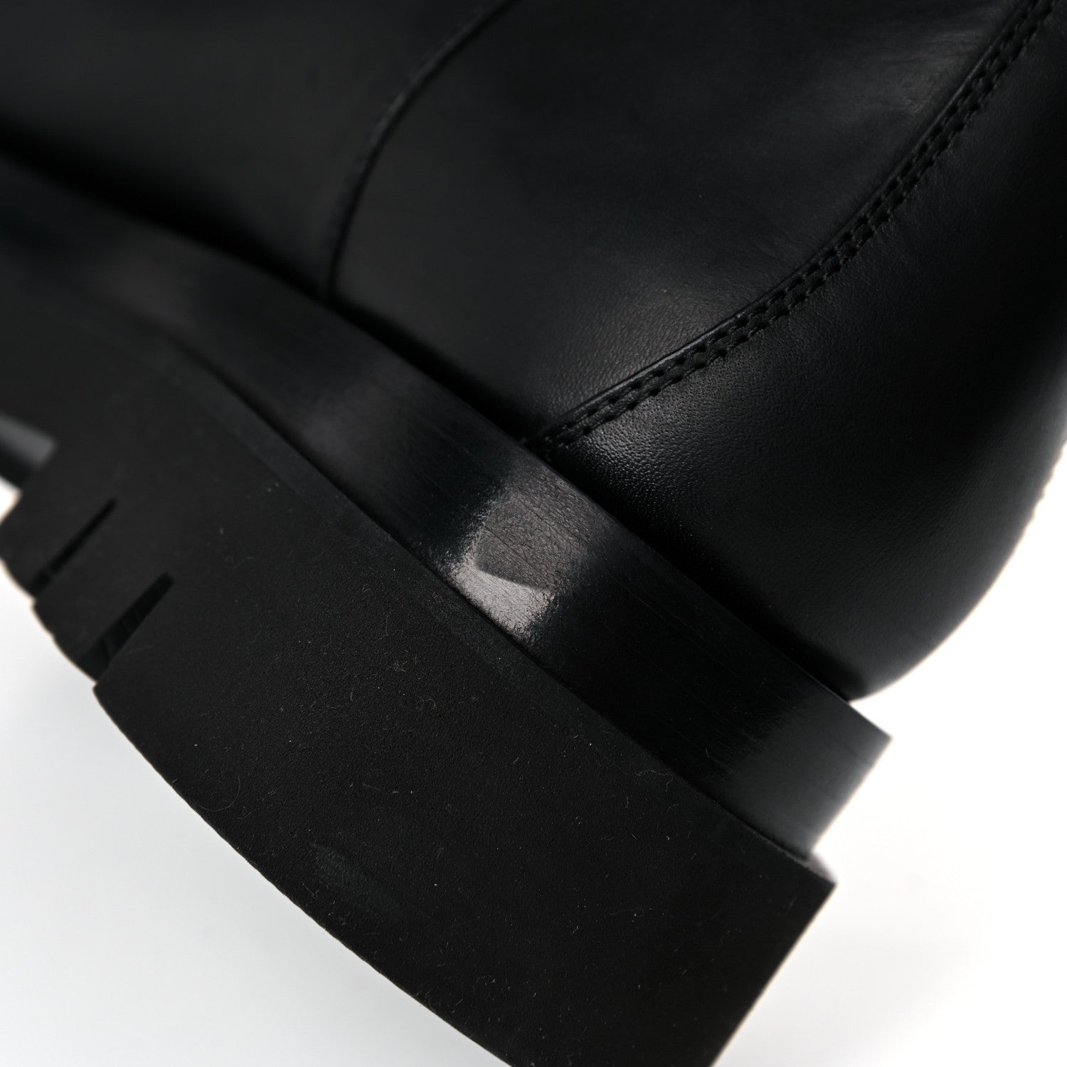 Bottega Veneta Calfskin The Lug Chelsea Boots 37.5 Black 11 of 16
