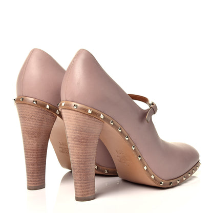 Valentino Garavani Calfskin Soul Rockstud Mary Jane 110mm Pumps 38.5 Poudre 4 of 14