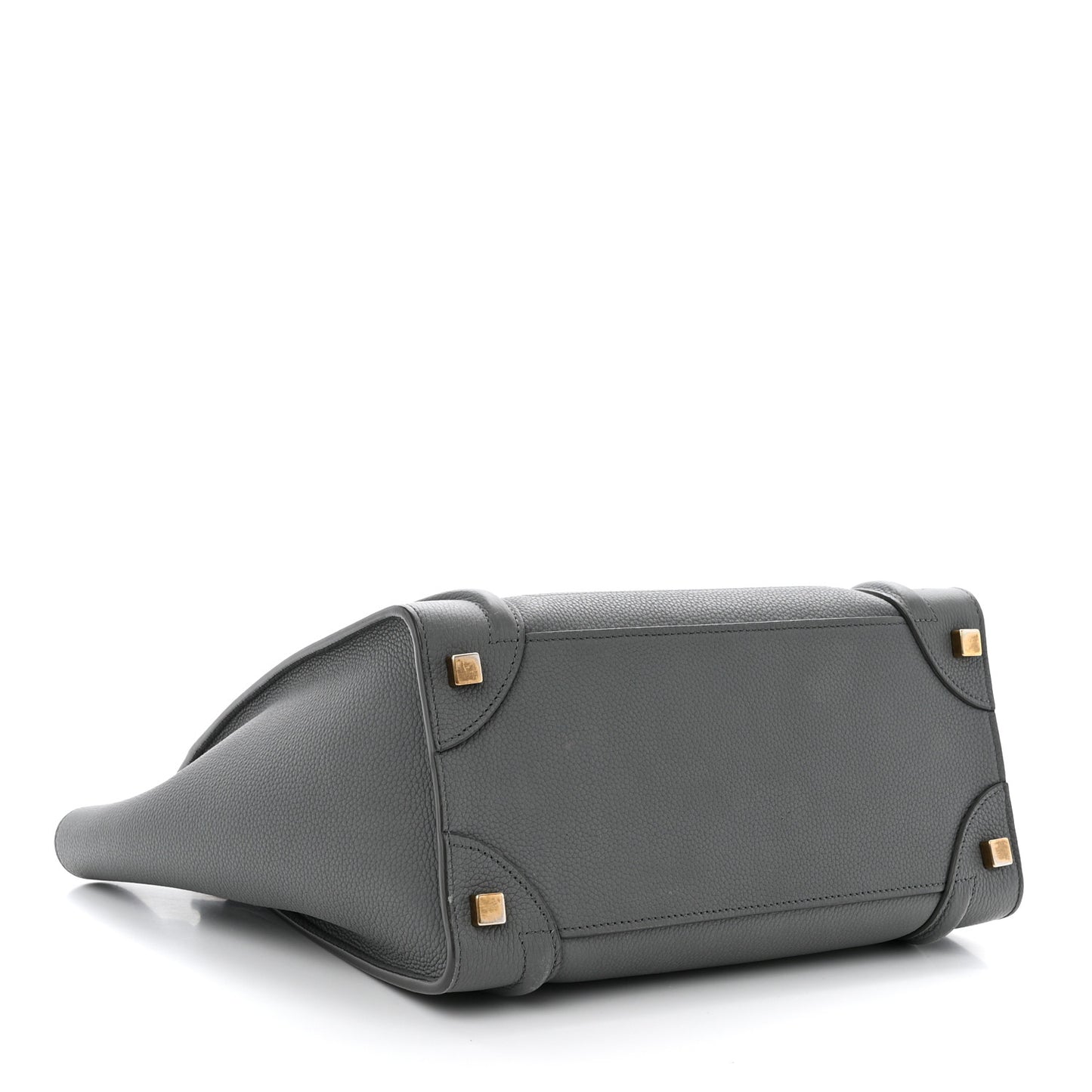 Baby Drummed Calfskin Micro Luggage Kohl