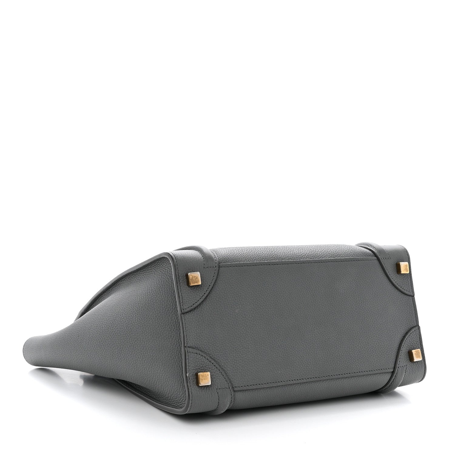 Celine Baby Drummed Calfskin Micro Luggage Kohl 4 of 15