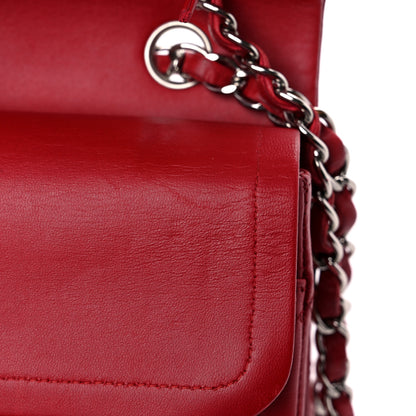 Chanel Lambskin Quilted Medium Double Flap Red 17 of 20
