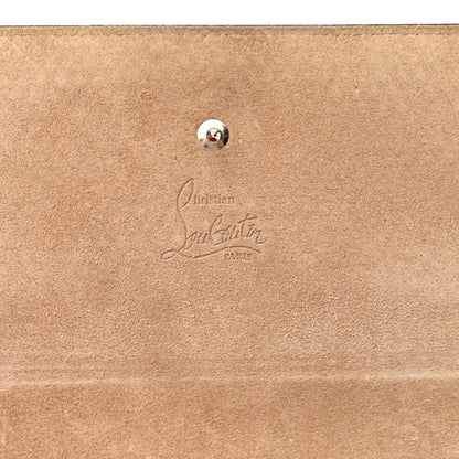 Christian Louboutin Patent Calfskin Pearl Boudoir Glitter Chain Wallet Platinum 6 of 11