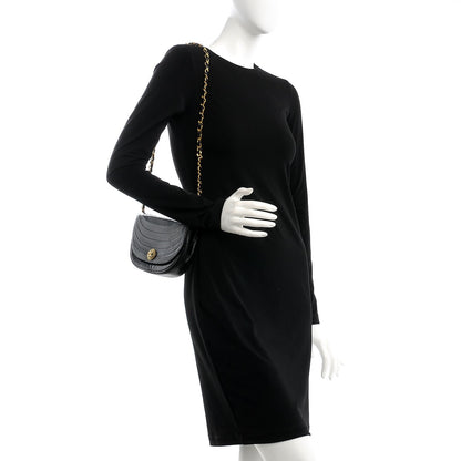 Chanel Lambskin Ribbon Stitched Small Single Flap Black 2 of 8