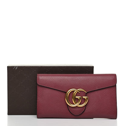 Gucci Cellarius Calfskin GG Marmont Continental Wallet Dry Rose 8 of 11