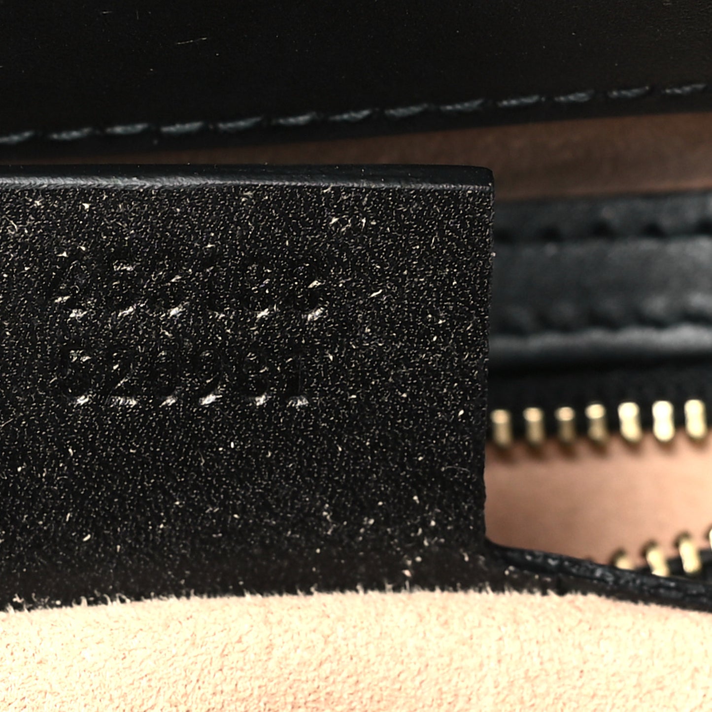 Guccissima Signature Small Padlock Top Handle Bag Black