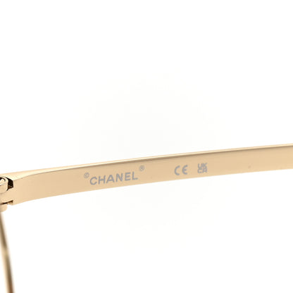 Chanel Metal Round Camellia Sunglasses 71573 Gold 5 of 8