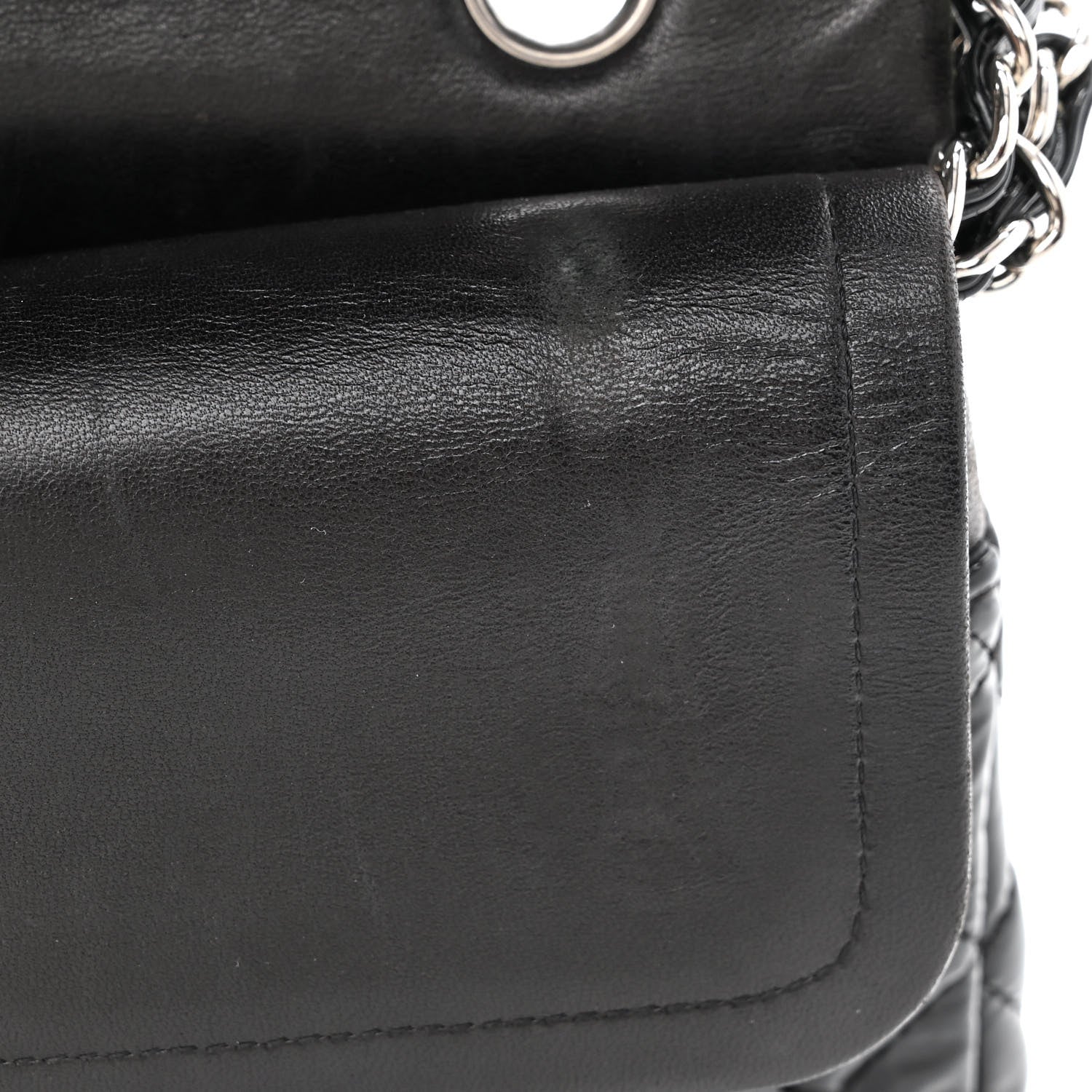 Chanel Patent Quilted Medium Double Flap Black 14 of 15