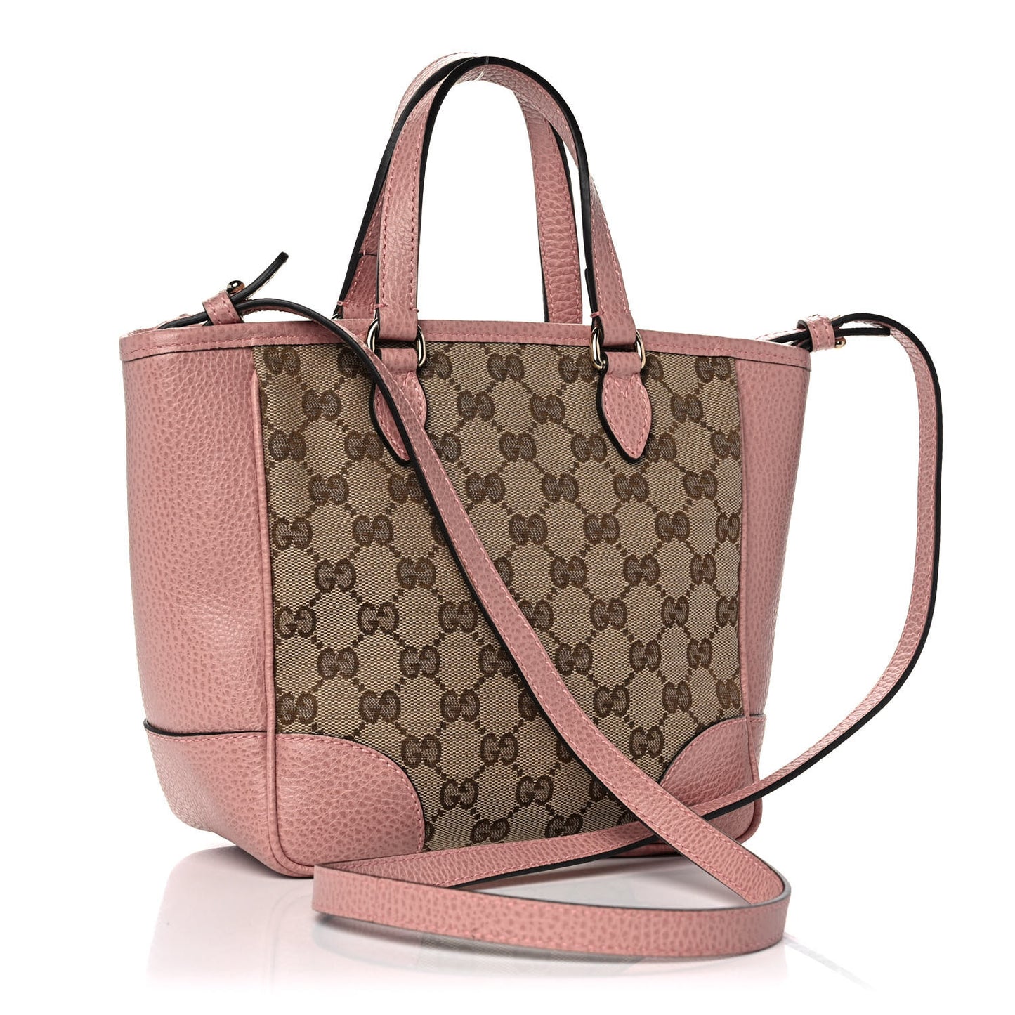 Monogram Small Bree Tote Beige Soft Pink