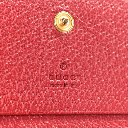 Gucci GG Supreme Monogram Flora Web Ophidia Card Case Red 7 of 9