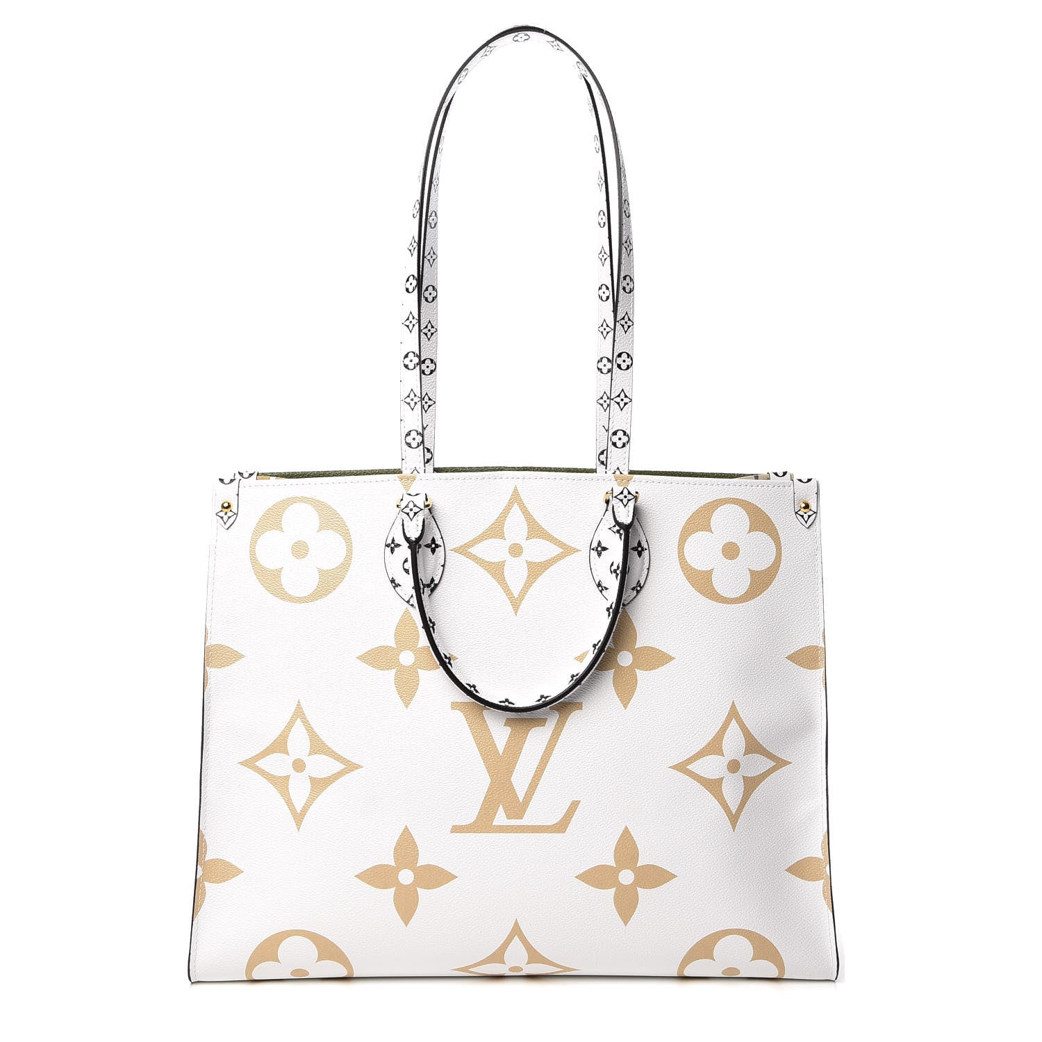 Louis Vuitton Monogram Giant Onthego GM Kaki Beige 4 of 13