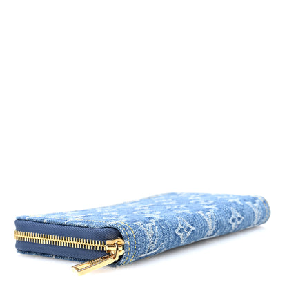 Louis Vuitton Monogram Denim Zippy Wallet NM Blue 4 of 6