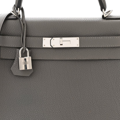 Hermes Togo Kelly Retourne 28 Gris Meyer 8 of 11
