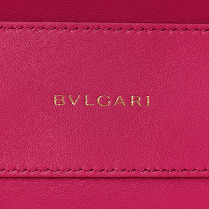 Bulgari Calfskin Serpenti Top Handle Vanity Red 8 of 12